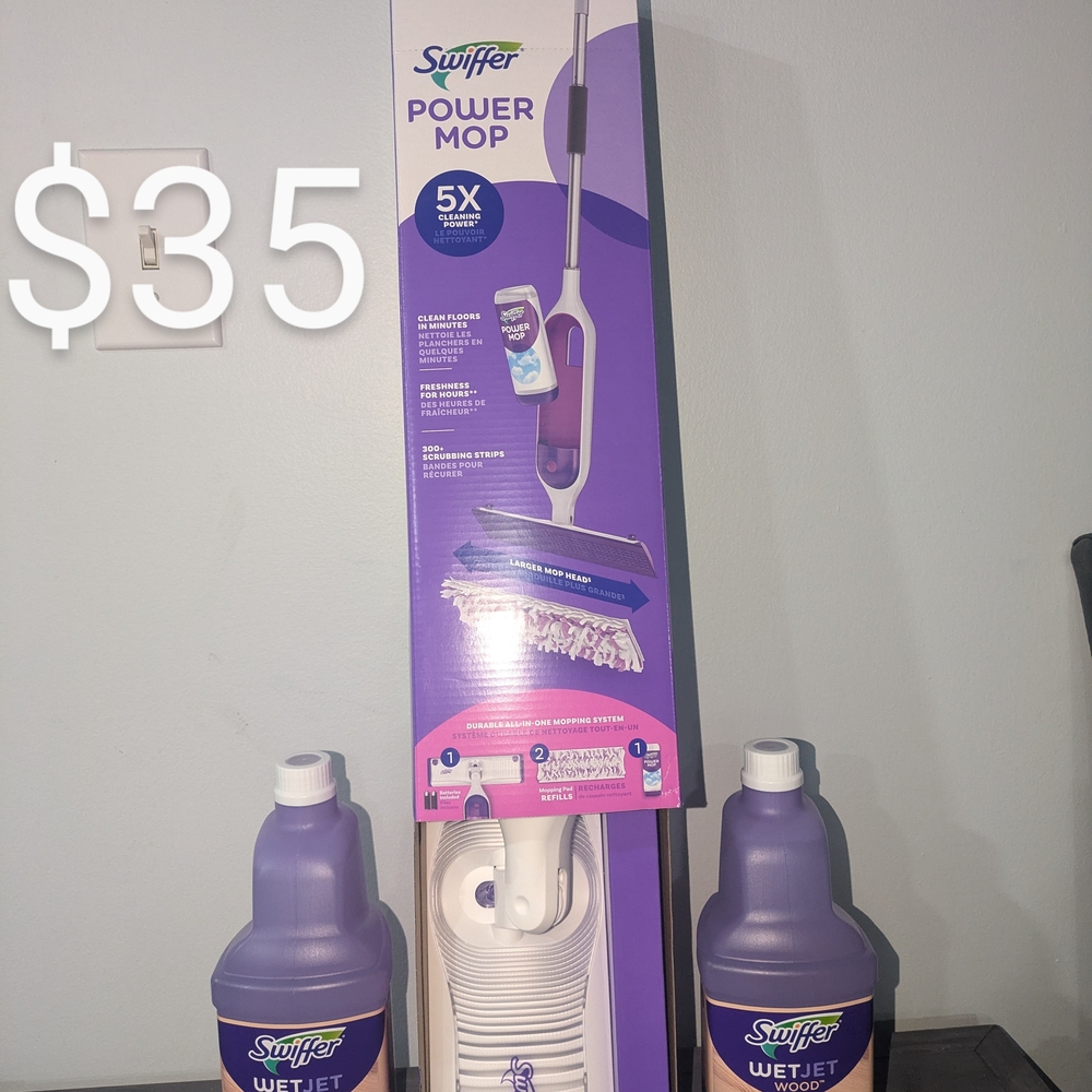 Swiffer Power Mop with Cleaning Solution